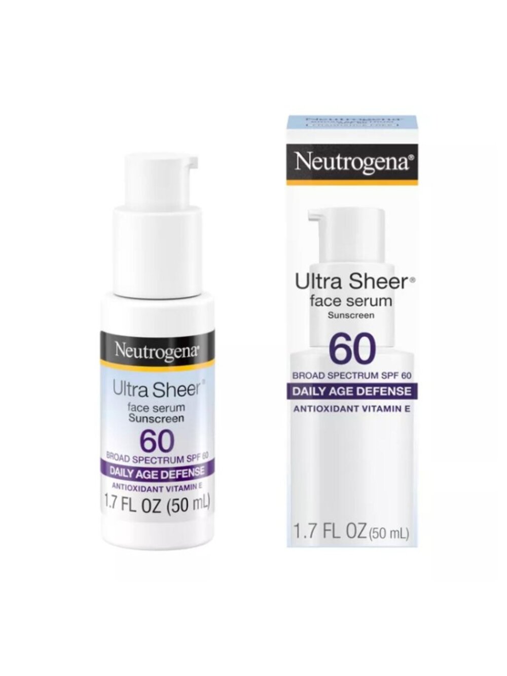 Neutrogena Ultra Sheer Moisturizing Face Sunscreen Serum - SPF 60+ - 1.7 fl oz